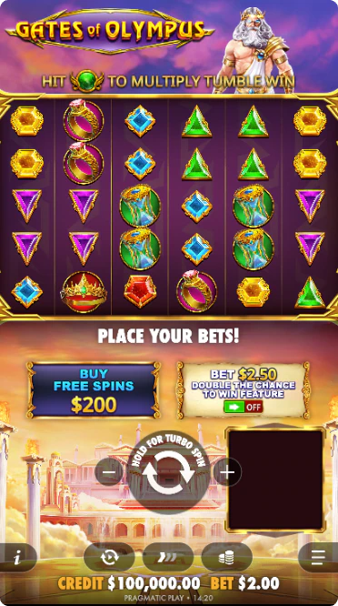 Gates of Olympus free spins round